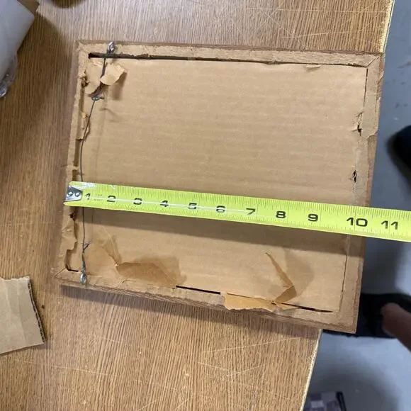 Vintage Solid Wood Picture / Canvas Frame 8x10 Hanging Decor Rustic Farmhouse - Picture 2 of 3